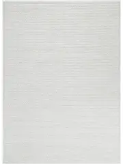 Halo White Braided Pattern Wool Blend Rug