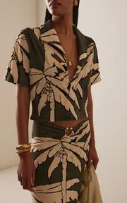 [Johanna Ortiz] Misty Hem Printed Terry T-Shirt