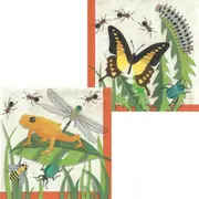 Backyard Adventures Small Napkins / Serviettes (Pack of 16)