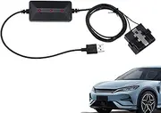 Electric Bike Battery Jumper Cable, ABS Material, Portable USB Power Bank Operated, Smart OBD Memory Protection, Anti-Short Circuit Jump Starter, 12V, Black, 1 Set