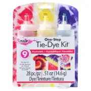 Tulip One Step Tie-Dye Kit - Psychedelic (Dyes up to 9 projects) Craft Art