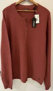 Buffalo David Bitton Mens Wamill XL TG Terracota Sweater