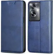 for Oppo A79 5G (6.72 Inch) Case, Wallet Cover for A79 PU Leather Pockets Shockproof Magnetic Flip Card Holder (for A79 5G, Blue)