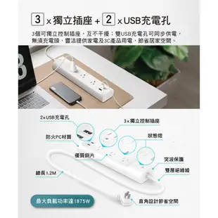 TP-Link KP303 3開關插座2埠SUB 新型wifi無線網路智慧電源延長線 防雷擊防突波