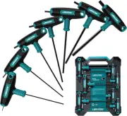 T Handle Allen Wrench Set, T-Handle Hex Key Set, Two-End and Chamfered Tips Desi