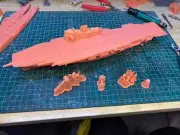 3D Printed 1/700 British HMS Ark Royal Aircraft Carrier R09 Unpainted Model Kit