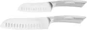 Scanpan Classic Steel 2-Piece Santoku Set,Silver
