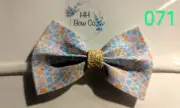 Kaleidoscope Bow Headband and/or Pony Holder