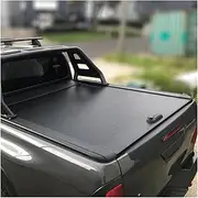 ATATQH Car Parts Pickup Tonneau Cover with Lock Pull Push Lid Shutter Retractable Cover Compatible for Universal Pickup Truck