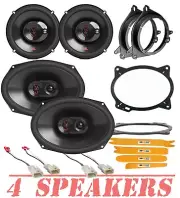 JBL Stage3 Series Front Door & Rear Deck Speakers for 2014-2019 Toyota Corolla (for: Toyota)