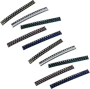2PACK 0603 5色/20只 100PCS SMD 200pcs SMD LED Diodes Kit 0603 Lights Assorted Diode SMD LED Diodo Kit Green RED White Blue Yellow Lighting Bulb Each 40PCS Lamps Light Emitting Diodes 0603 LED Kit