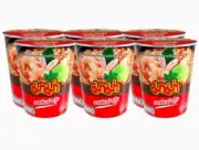 Pack 6, Mama Cup Noodles Instant Tom Yum Kung Clear Soup spicy 60 g Thai