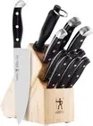 Premium Quality 12-Piece Statement Knife Set with Block, Razor-Sharp, German...