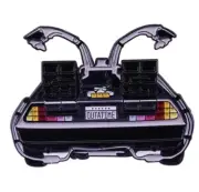 Back to the Future Enamel Pin - DeLorean Back - Australian Stock free shipping.