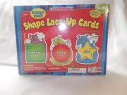 SCHOLASTIC SHAPE LACE UP CARDS NIB