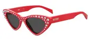 MOSCHINO MOS006/S/STR C9A IR Sunglasses Red Frame Grey Lenses 52mm