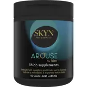 Skyn Arouse For Him Libido Supplement Tablets 60 Pack