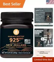 Premium MGO 925+ Monofloral Manuka Honey - Immunity Boost & Energy, 8.75 oz
