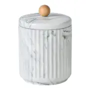 Bathroom Canister with Lid Qtip Holder Dispenser Jar Storage Organizer for Ba...