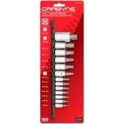 CARBYNE 13 Piece Tamper-Proof Torx Plus Bit Socket Set, S2 Steel, IPR-8 to IP...
