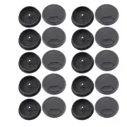 Computer Desk Plastic Grommet Wire Hole Cap Cable Cover 60mm 20pcs