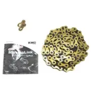 AU Ship~KMC X12 12 Speed Chain 126 Link With Power Lock , Gold xBlack