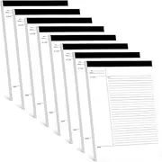 Outus Writing Legal Pads 8.5" x 11.75" Notebook 50 Sheets/White Writing Legal Notepad,Lined Ruled Notepad Tablet for Home Teacher Student College Ruled Office Business(8 Pads)
