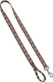 Moose Pet Wear Leash 1" x 4', Oregon State - Orange Black Argyle