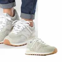 在飛比找誠品線上優惠-【NEW BALANCE】 574系列 麂皮復古鞋/奶綠/女