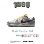 ΝΙΚΕ DUΝΚ LOW NORTH CAROLINA A&T 灰白黃 休閒鞋 DR6187-001