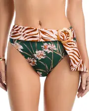 PatBO Botanic Retro High Waisted Bikini Bottom