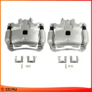 Pair Front Disc Brake Calipers w/Bracket For 2009-2014 NISSAN CUBE 12-16 TIIDA (for: Nissan)