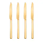 Mepra Stile Ice Gold Steak Knives 4 Piece Set