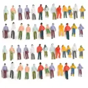 80Pcs For Model People 1 75 Scale Painted Figures for For Model Train Hobbyists