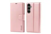 ZUSLAB Case for Samsung Galaxy S25 Hanman Leather Wallet Cover Rose Gold