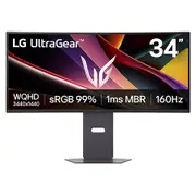 LG UltraGear 34-inch 160Hz WQHD Curved Gaming Monitor 160Hz, AMD FreeSync Premium - 34G600A-B. AAU