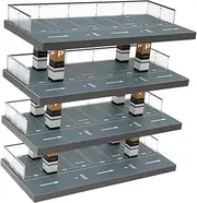 1/64 Garage Display Case, Display Stand with Car Parking Scene for Collectors Gifts