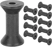 Angoily 10Pcs Wooden Yarn Winding Spools for Crafting Practical Home Weaving Bobbins for DIY Projects for Thread Storage and Creative Handicrafts