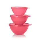 Tupperware 6pc (set of 3) Wonderlier Food Storage Set Pink New