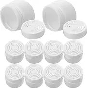 Kichvoe 150ml Hollow Lid Plastic Aromatherapy Box 10pcs Air Freshener Boxes Odor Remover Case Compact