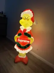 Supreme 3 Foot Grinch LED Lighted Brand New Same Day Ship