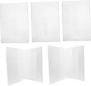 LAPYAPPE 5Pcs Clear Plastic Book Cover for Exercise and Note Books School Books Protector Transparent Design for Easy Identification for Students
