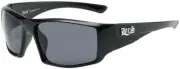 New Locs 91138 Hardcore Sunglass Biker Design Thug Black