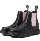 Dr. Martens 2976 Women's 9 Contrast Virginia Chelsea Leather Boots Black Pink