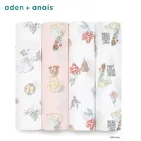 在飛比找PChome24h購物優惠-【Aden & Anais】經典多功能包巾4入/迪士尼公主