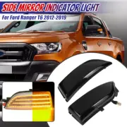 2x LED Side Mirror Turn Signal Lights Dynamic Smoke For Ford Ranger T6 2012-2019 (for: Ford)