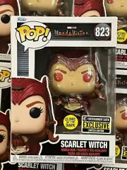 Funko Pop! WandaVision Scarlet Witch (GITD) Entertainment Earth + .5mm Protector