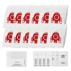 12 Synthetic Bags & 8 Filters For Miele FJM Complete C1 C2 Hoover S510 S511 S512