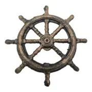 CAST IRON SHIP WHEEL BEER BOTTLE OPENER