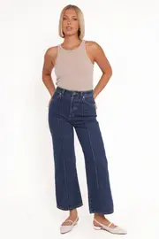 [PUP122] Rollas Sailor Scoop Jeans - Pacific Blue 24 dark blue wash